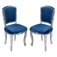 Early 20th Century Venetian Side Chairs in Hand-Carved Walnut 9