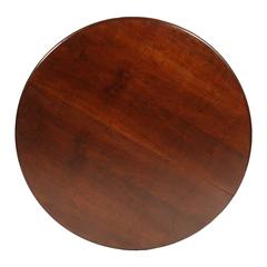 Early 20th Century Louis Philippe Round Table Turned and Hand-Carved Walnut
