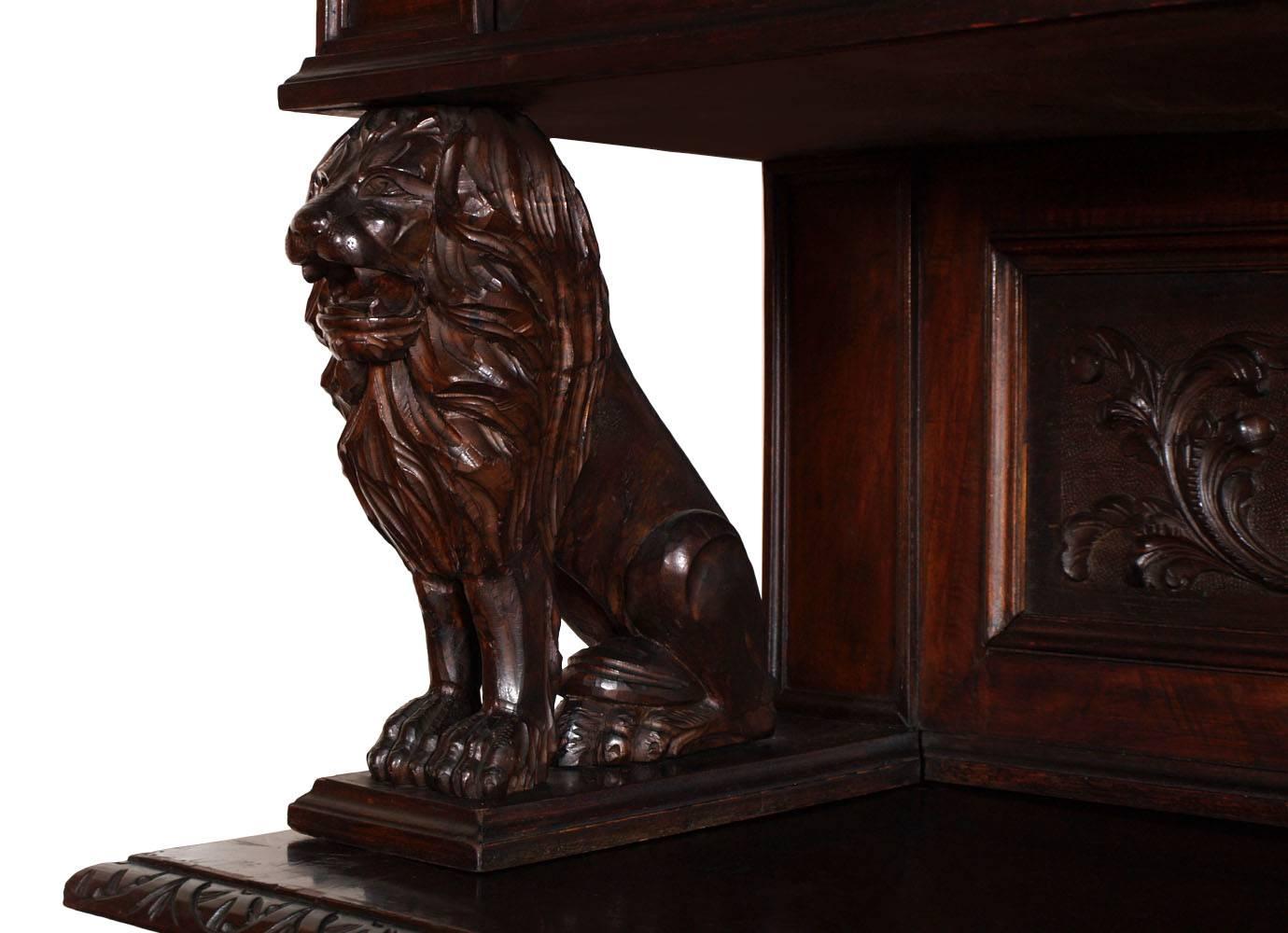 hand carved sideboard