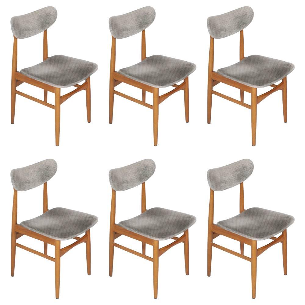 Set of Six Danish Chairs 1950s Peter Hvidt and Orla Mølgaard-Nielsen Manner