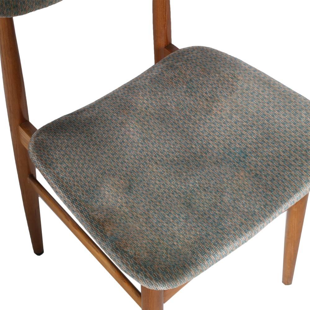 Italian Set of Six Danish Chairs 1950s Peter Hvidt and Orla Mølgaard-Nielsen Manner For Sale