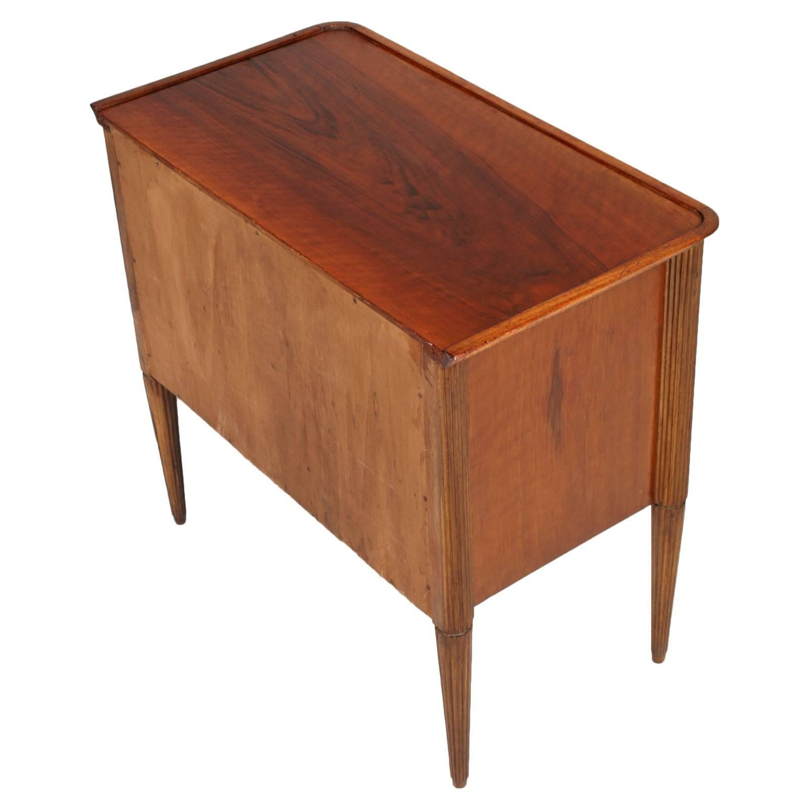 20th Century Pair of Italy Bedside Cabinet Nightstands Midcentury Modern Vittorio Dassi Style