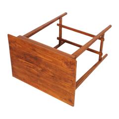 Table d'appoint Art Déco début 20ème siècle en pin massif ciré