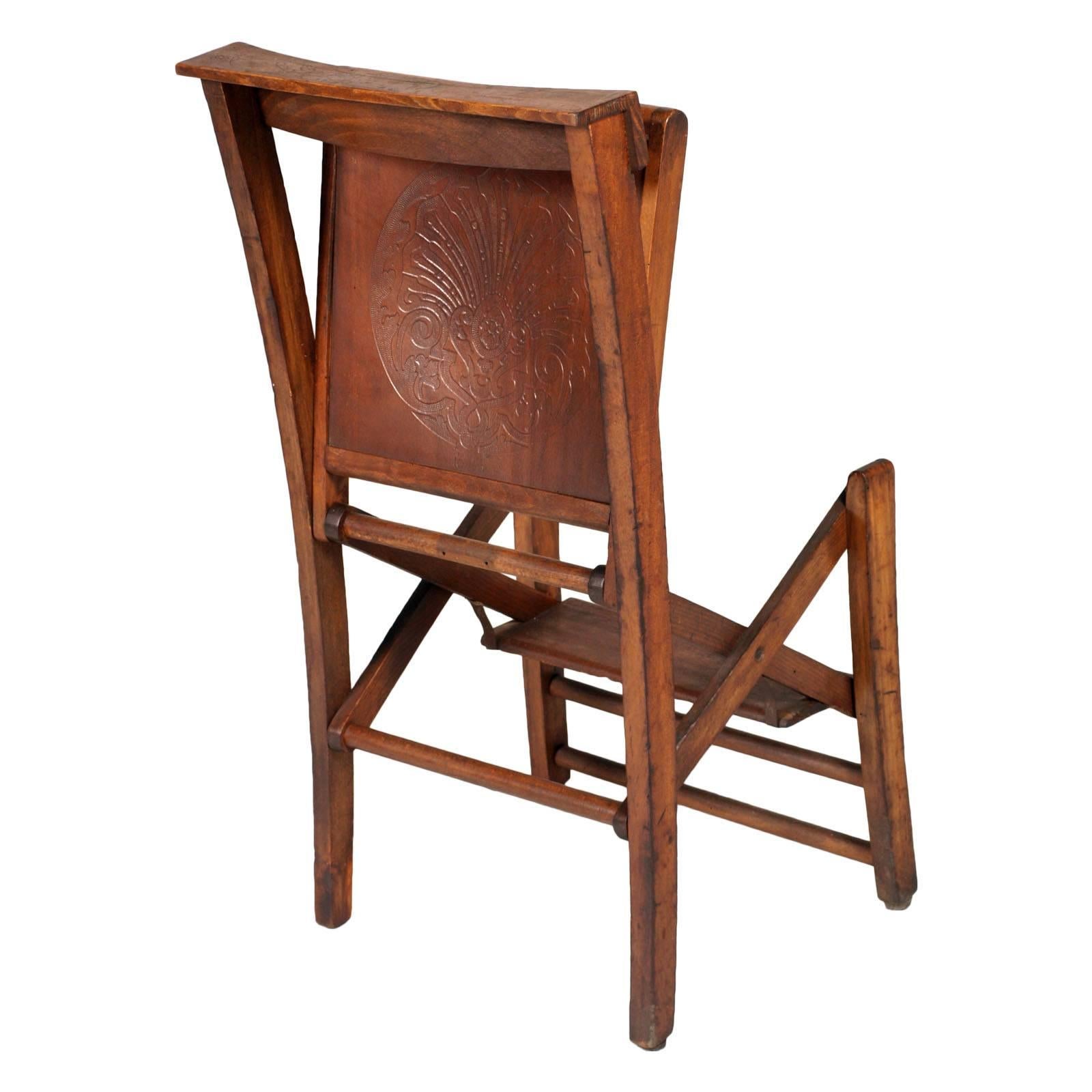 wood church chair