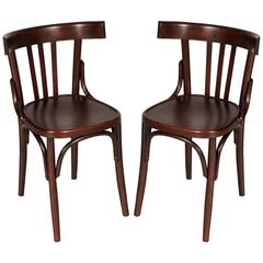 Early 20th Century Pair of Chairs Thonet Art Nouveau
