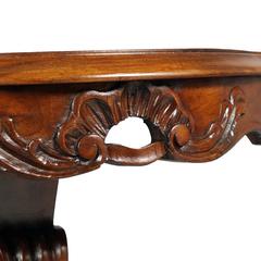 Early 20th Century Venetian Console Carved Walnut by Meroni e Fossati, Lissone