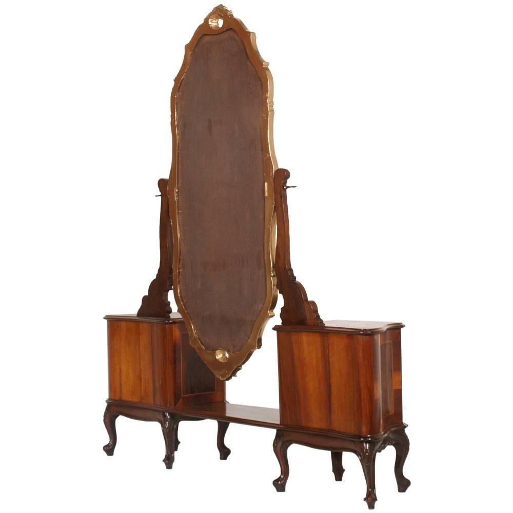 Baroque Revival 1930s Venetian Baroque Console Vanity by Testolini-Salviati Jesurum For Sale