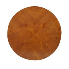 Mid-Century  Coffee Round Centre Table in Turned Walnut  and Veneered Walnut Top
