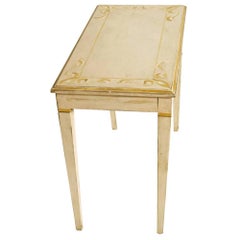 1930s Venetian Coffee Side Table, or Console in Beech Lacquered Hand-Decorated