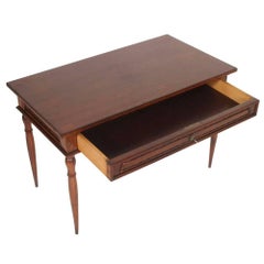 Early 20th Century Neoclassic Coffee Centre Table in Walnut with Big Drawer