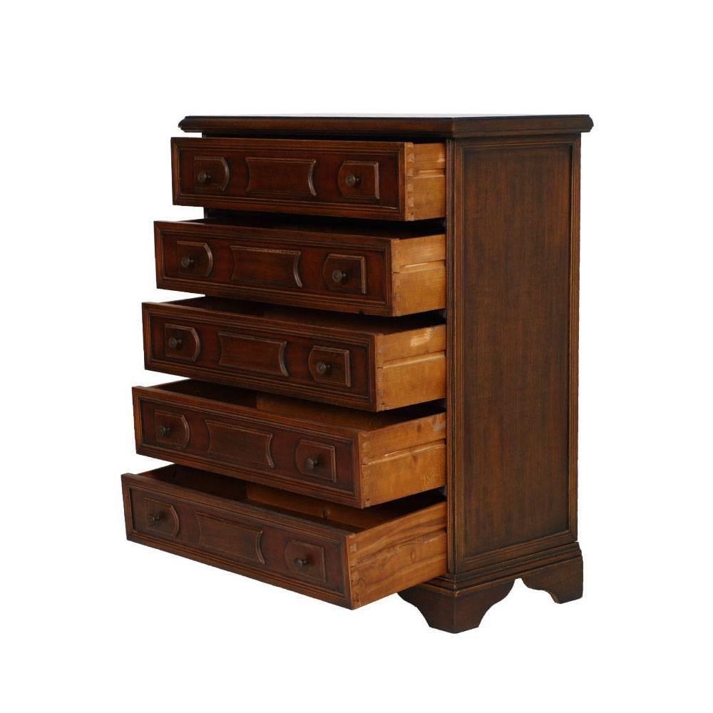 Mid-Century small Renaissance Italian dresser in walnut restored polished to wax

Measures cm: H 93, W 77, D 37.