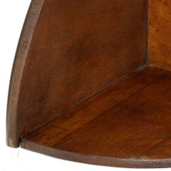 Old Tyrolean Shelf Corner, Country, art decò era, in plywood , Wax Finished