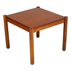 Retro Mid-Century Modern Coffee Table, Afra e Tobia Scarpa Style, Wax Polished