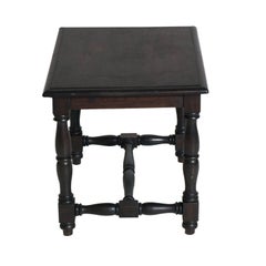 Late 19th Century Tuscan Renaissance Centre Side Table Ebonized Walnut, Restored