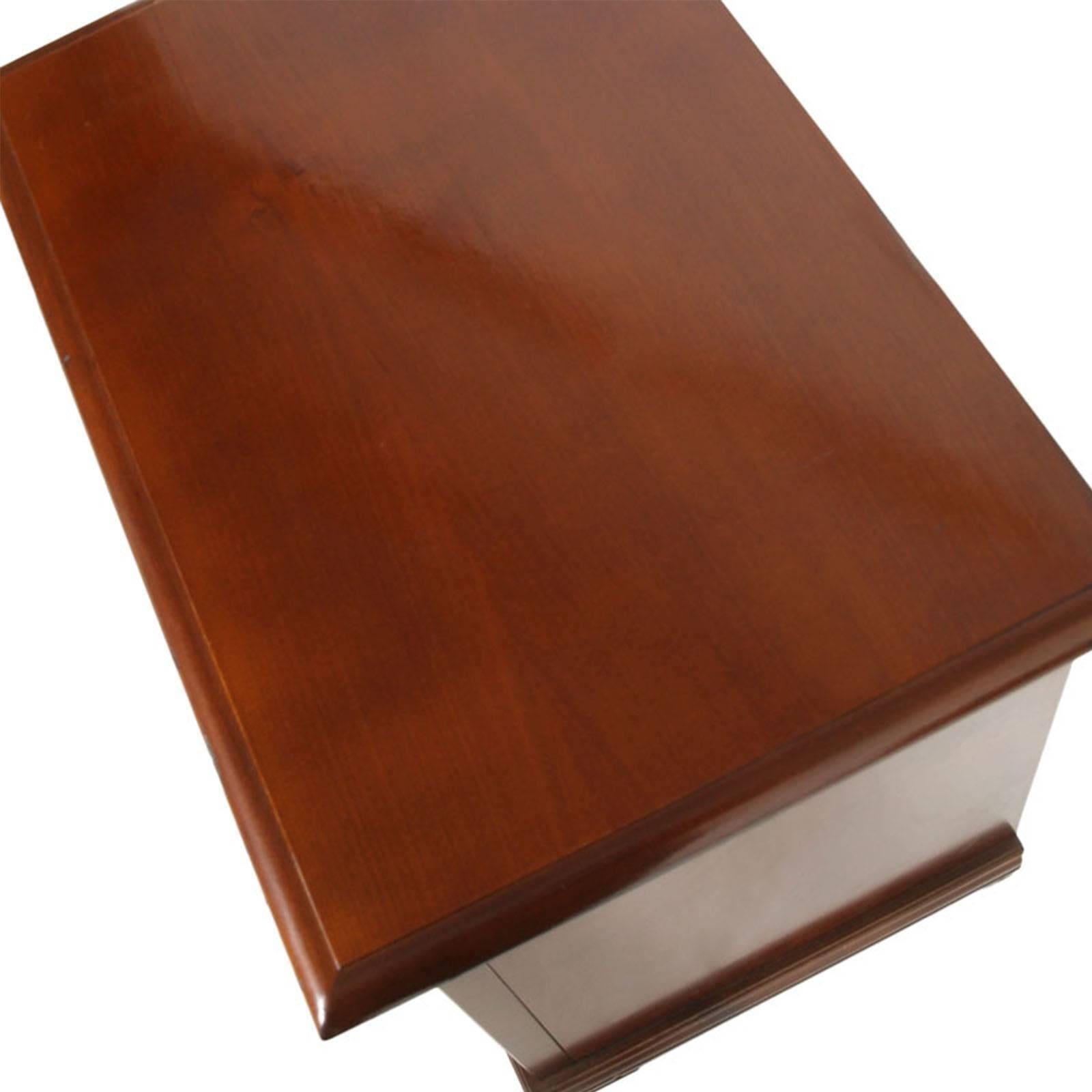 Italian Mid-20th Century Directoire Nightstand in Walnut, Restored and Polished to Wax For Sale