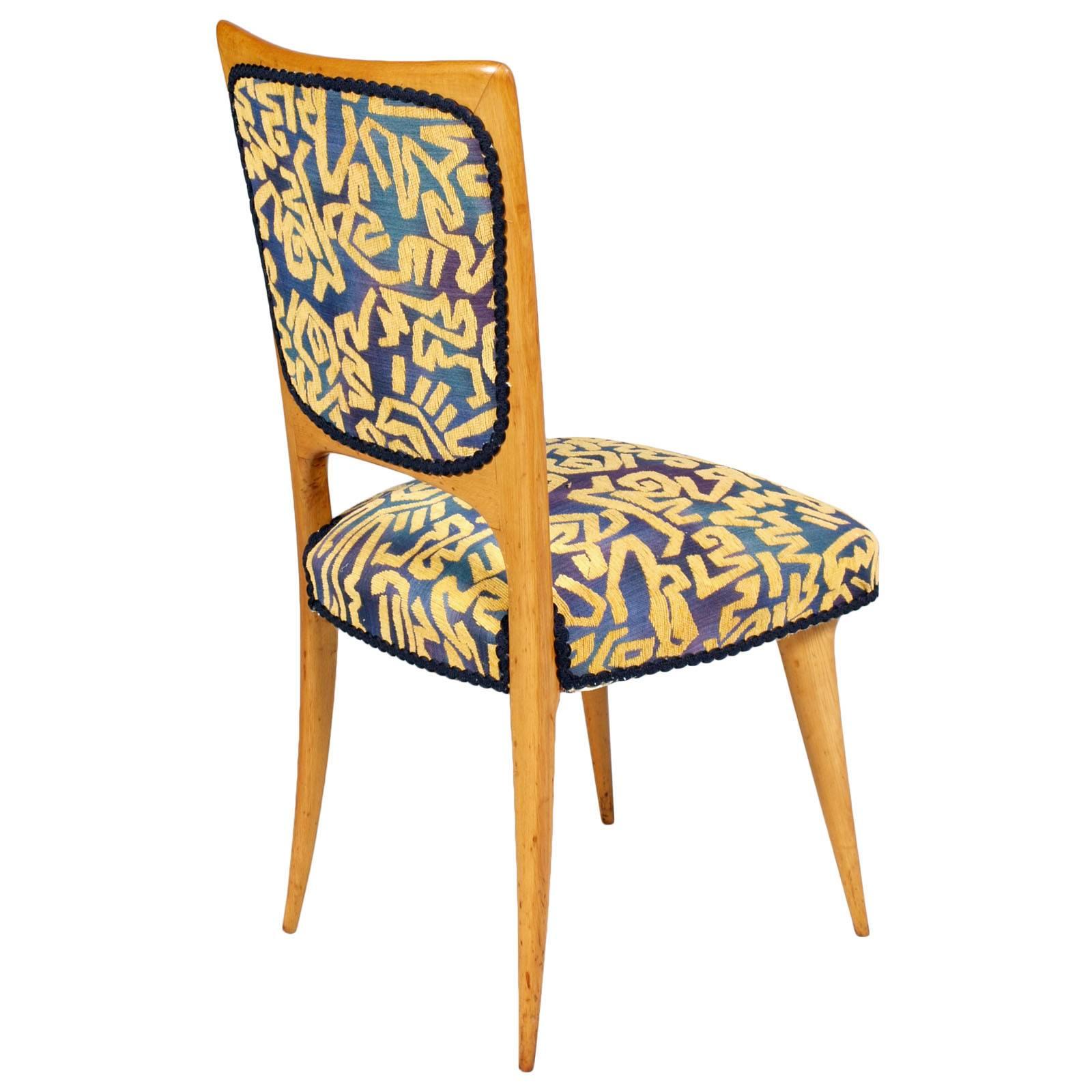 Italiano Sedie laterali italiane del Mid-Century Modern, Gio Ponti, Wood Wood in vendita