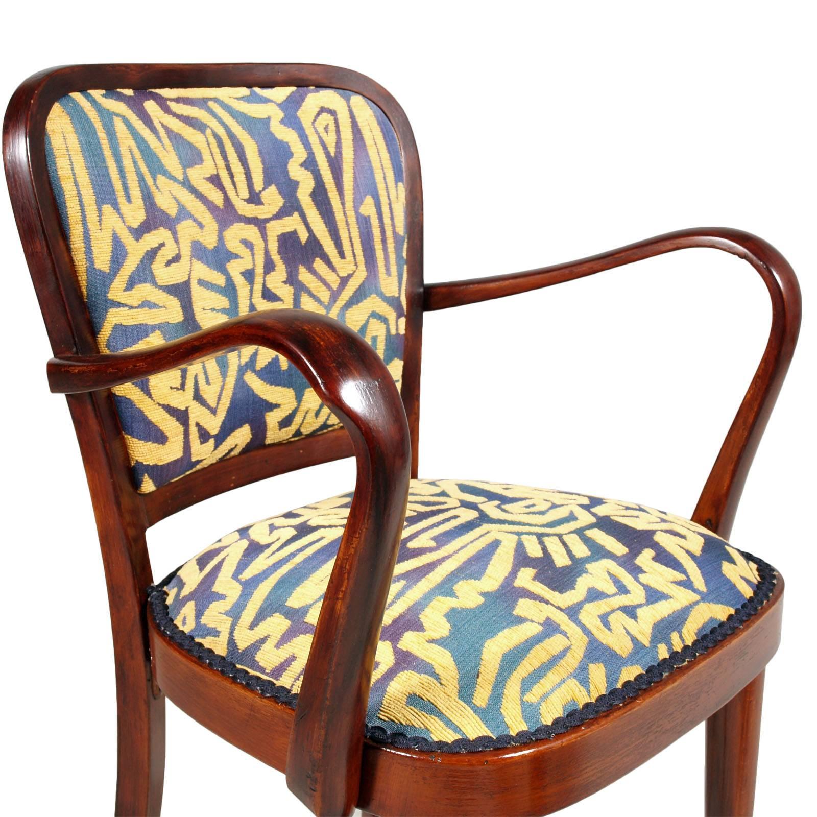 Mid-Century Modern Gio Ponti Attributed Armchair, Walnut, Restored, Finished Wax In Good Condition For Sale In Vigonza, Padua