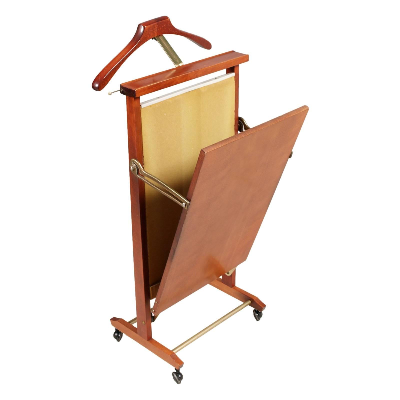 Italian "Servomuto" Valet Trouser Press by Fratelli Reguitti in Walnut For Sale