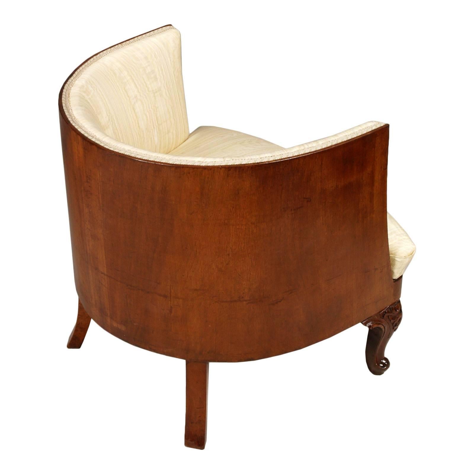 Belle Époque Venetian Lounge Chairs Testolini & Salviati zugeschrieben restauriert (Handgeschnitzt) im Angebot
