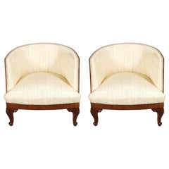 Sedie da salotto veneziane Belle Époque Testolini & Salviati Attribuite Restaurate