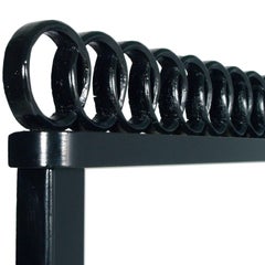 Specchio Art Deco Mirror laccato nero degli anni '30  Paolo Buffa attribuito , Permanente Mobili