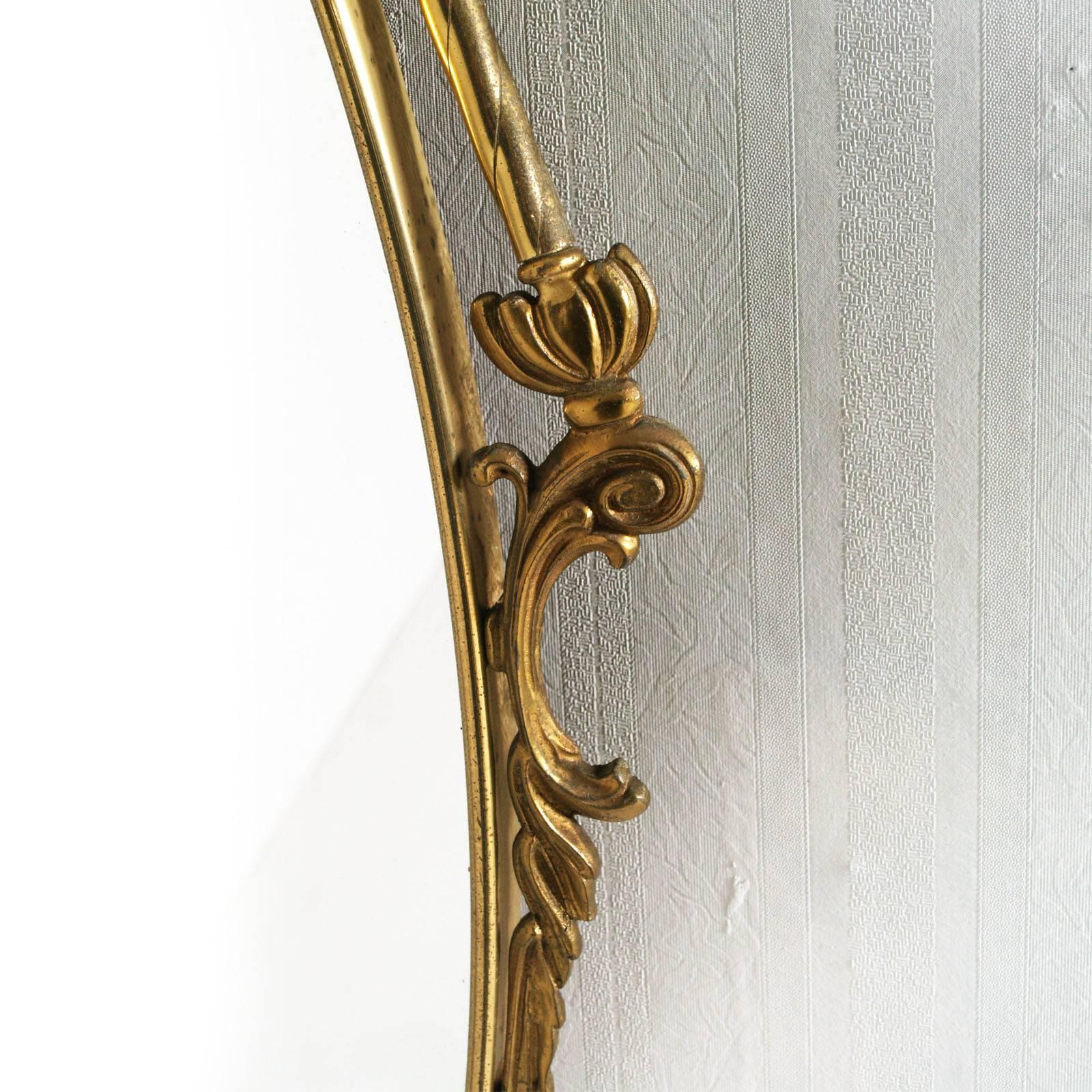 Gilt Bronze Venetian Console & Mirror, Marble Top, Vincenzo Cadorin Attributed For Sale 3