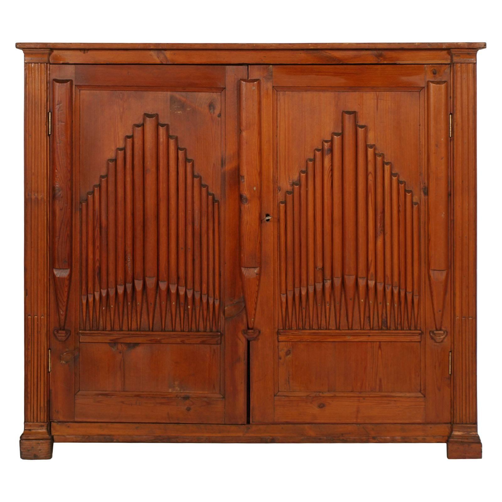 Early 19th Century Credenza Sideboard of Church, Larch, Restored Polished to Wax For Sale