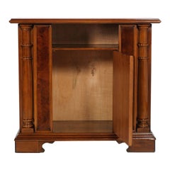 Mid-Century Modern Italian TV cabinet in Walnut and Walnut Veneer Wax Polished