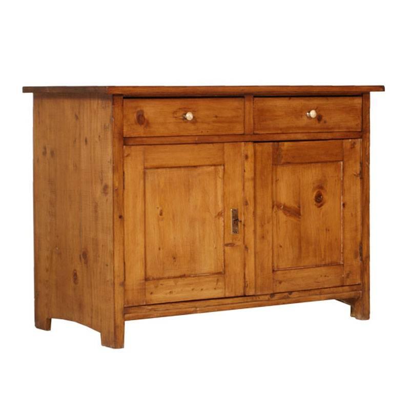 Antique Tyrol Credenza sideboard in solid pine restored and polished to wax
