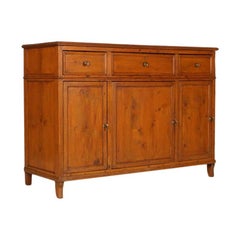 Used 18th Century Country Sideboard Credenza in Solid Larch Restored