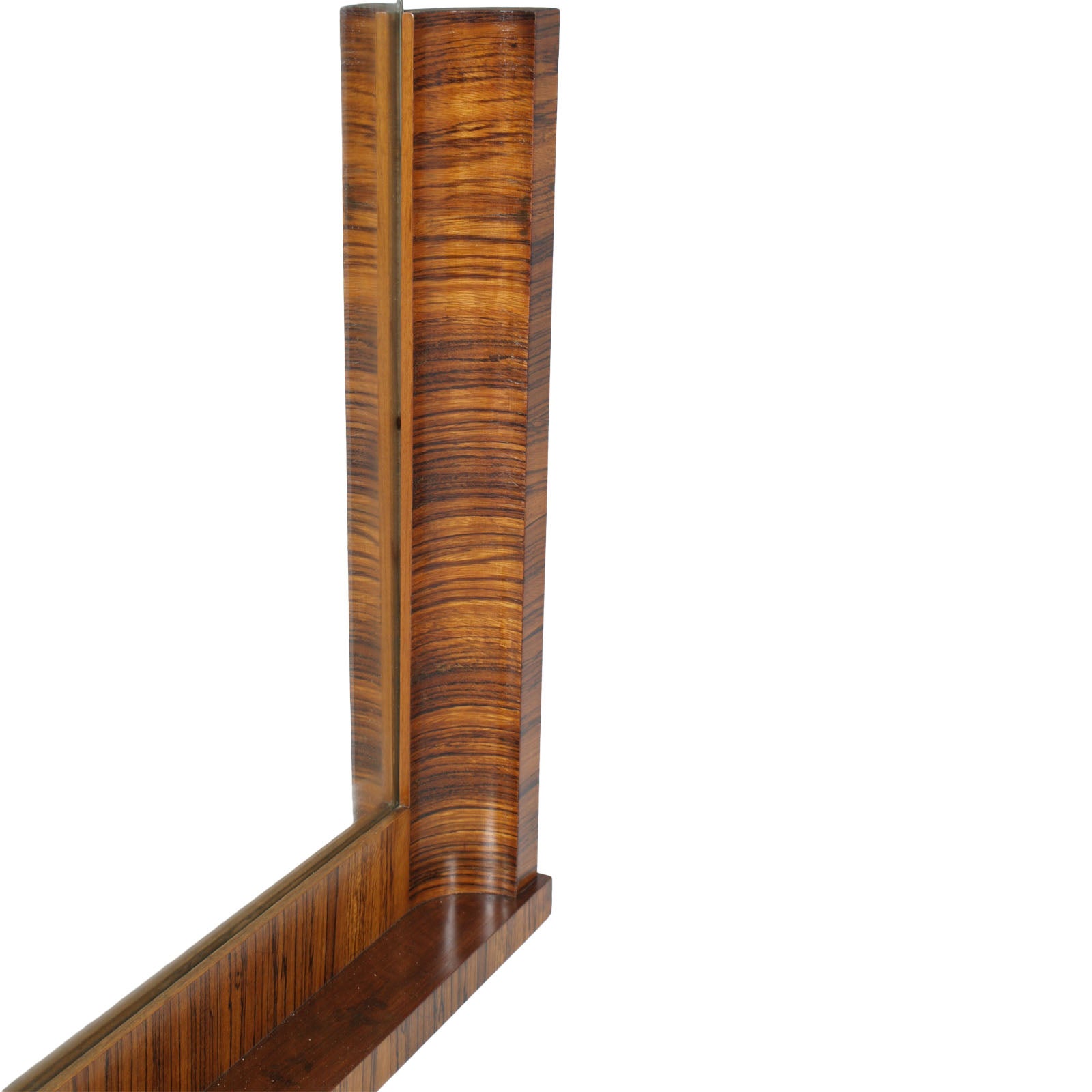 Italian Art Dec Wall Mirror Osvaldo Borsani Attributed In Macassar Italian Art Dec Wall Mirror Osvaldo Borsani Attributed In Macassar