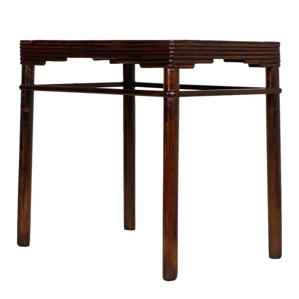 1930s Italian Art Deco Table in Solid Walnut by Meroni & Fossati Lissone Milano