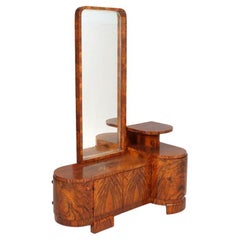 Vanità Art Deco, mobile da ingresso scultoreo,  di Osvaldo Borsani , Noce di rovere