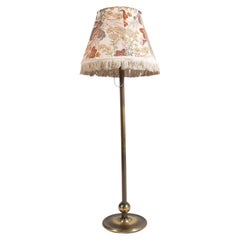 Italian 1950s Burnished Brass Floor Lamp by Luigi Caccia Dominioni for Azucena