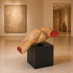 Gian Pietro Ceoldo, “Sexual Balancing Acts,” Large Italian Wood Sculpture, 2016