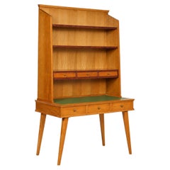 Bureau moderne du milieu du siècle avec bibliothèque par Fratelli Rizzi, Italie, années 1950