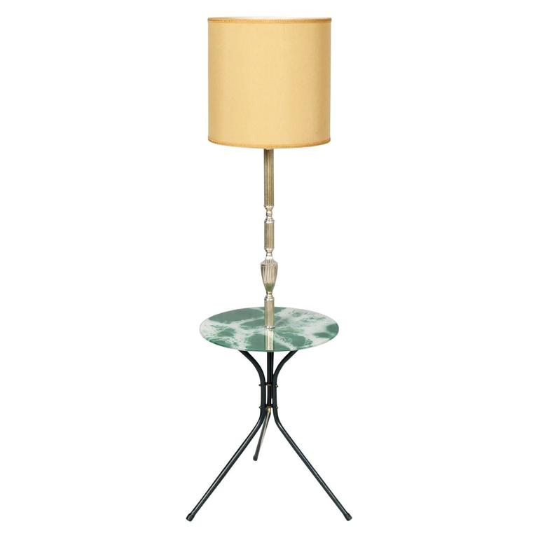 Art Deco Mid Century Modern Tripod Floor Lamp With Coffee Table Gio Ponti Style