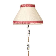 Mid-Century Modern Tripod Floor Lamp with Coffee Table in Gio Ponti Style