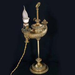 19th Century Table Lamp by Harvard Student Patent Wild & Wessel Aladino