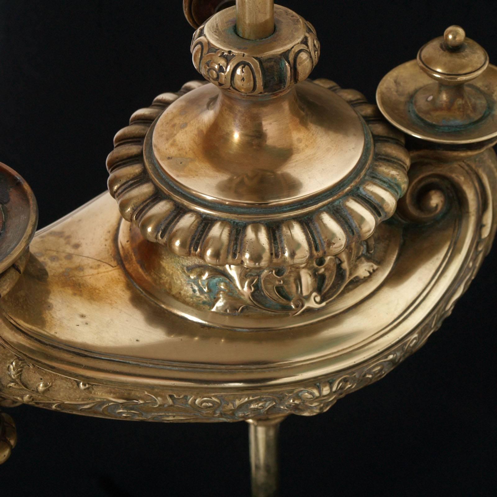 Lampada da tavolo del XIX secolo di Wild & Wessel Aladino, studente di Harvard. In condizioni buone in vendita a Vigonza, Padua