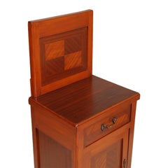 Early 20th Century Italian Art Nouveau Nightstand Restored and Polished to Wax