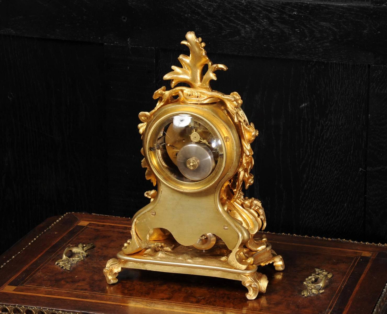 French Fine and Early Ormolu Clock by Raingo Frères and Henri Picard of Paris