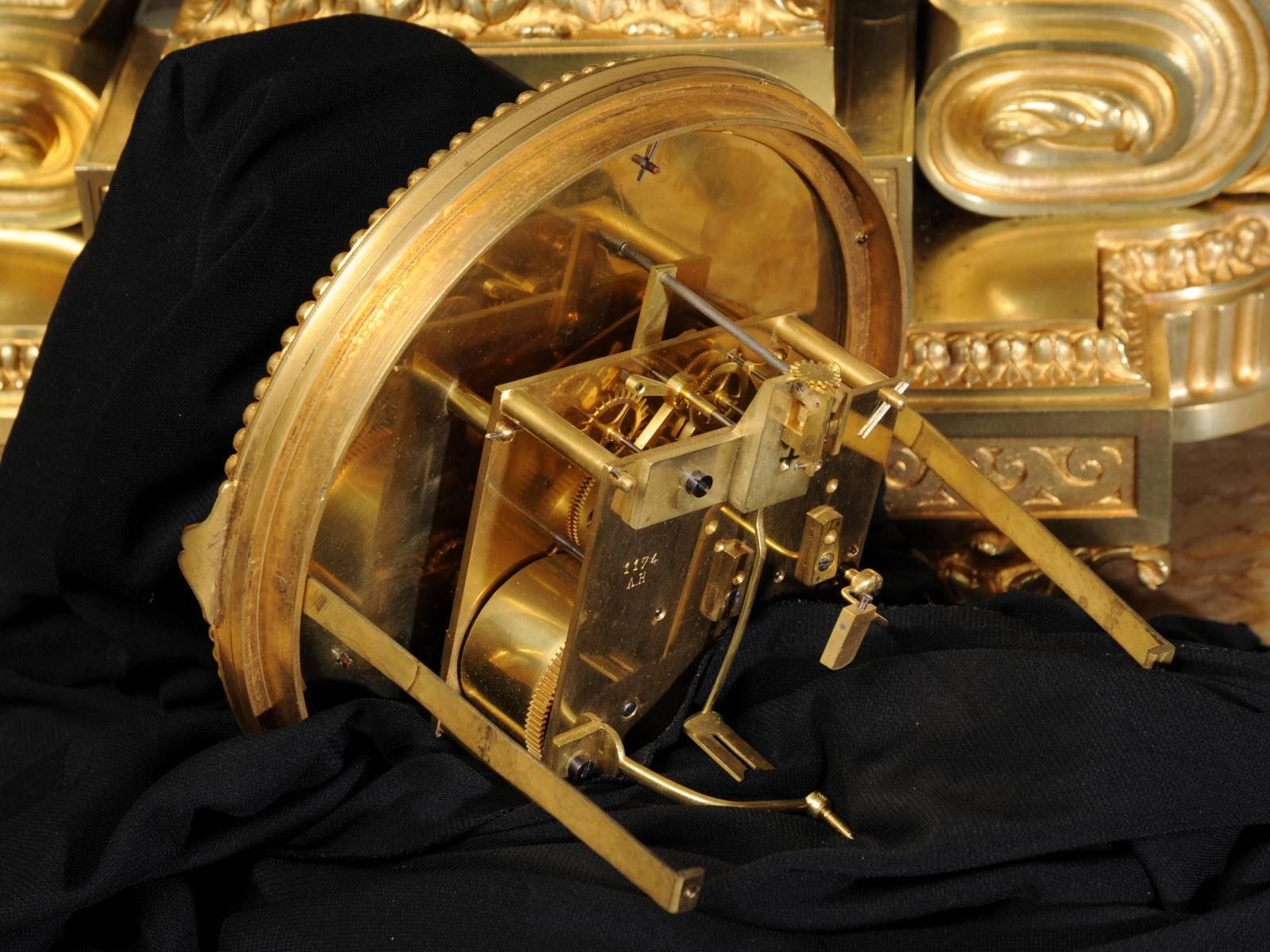 Magnificent Antique French Ormolu Clock, Jules Graux 4
