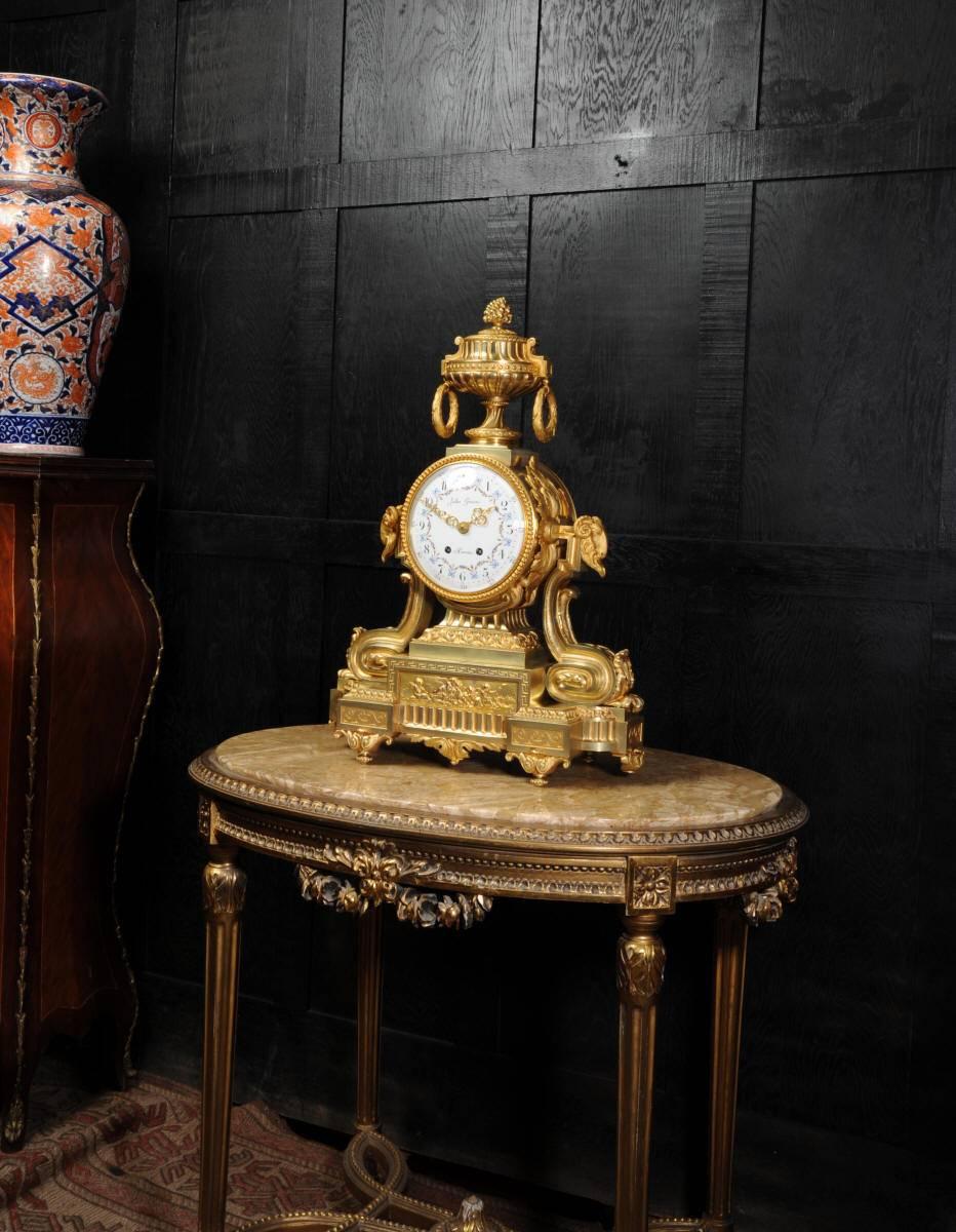 Magnificent Antique French Ormolu Clock, Jules Graux 5