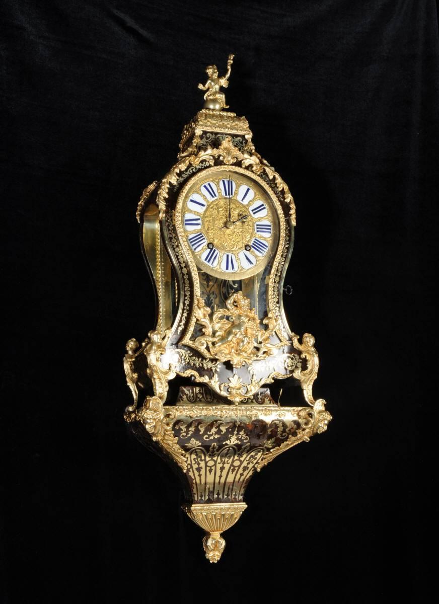 Louis XV Exquisite Boulle Bracket Clock with Original Verge Escapement by Admyrauld Paris