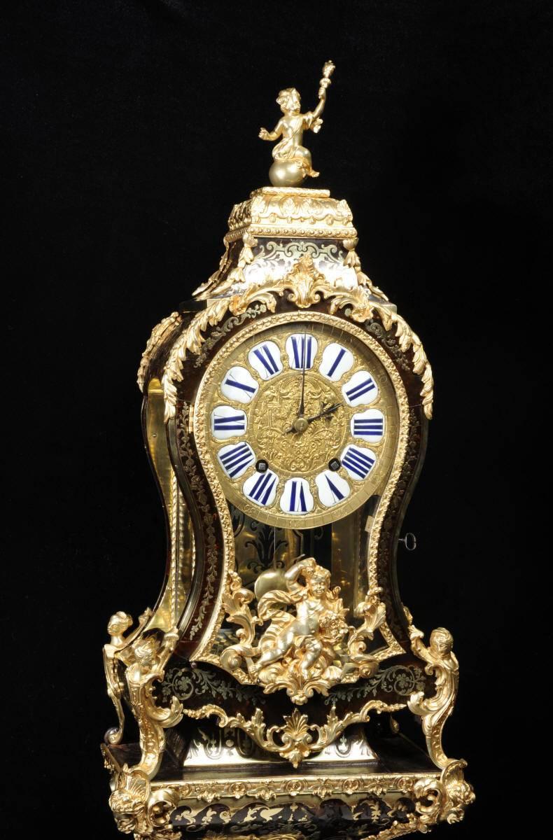 French Exquisite Boulle Bracket Clock with Original Verge Escapement by Admyrauld Paris
