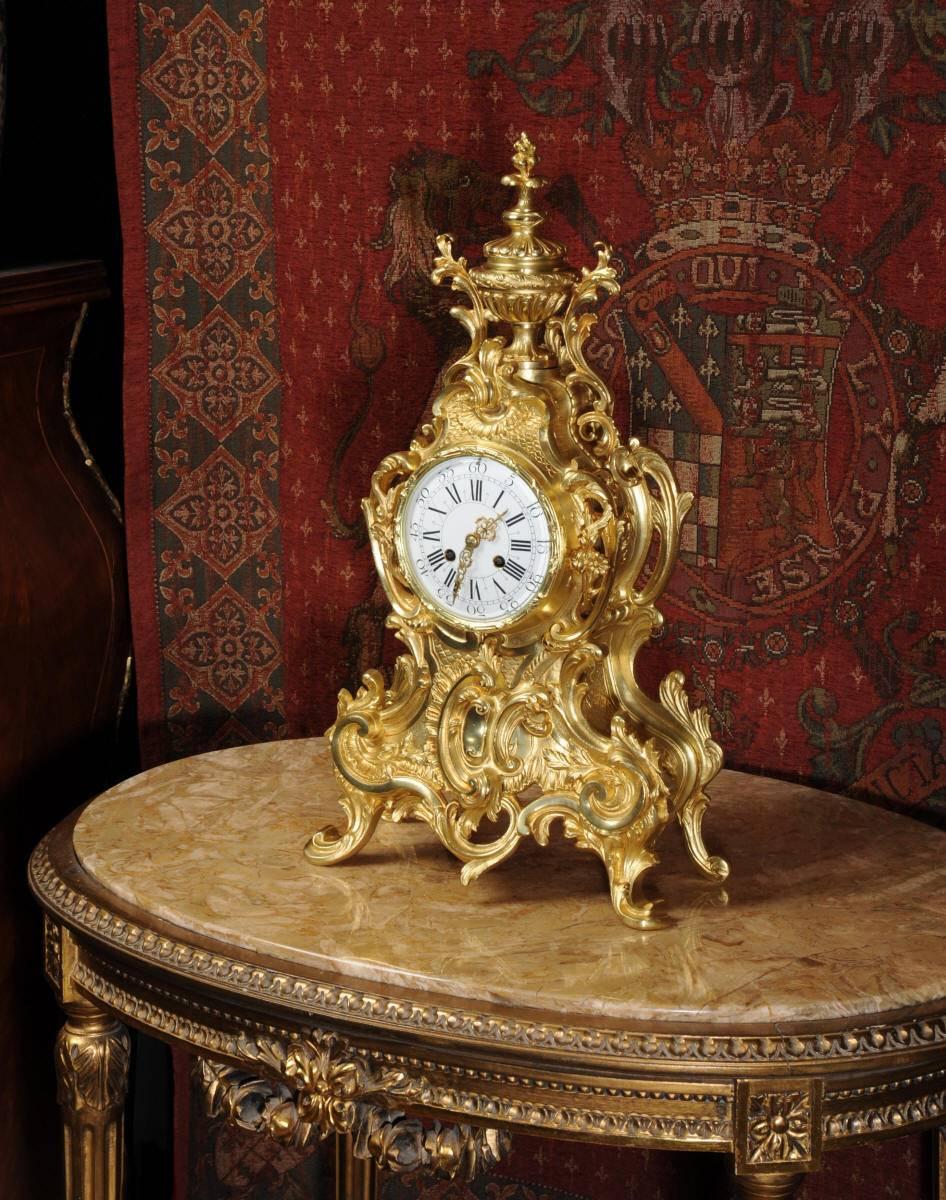 french rococo clock