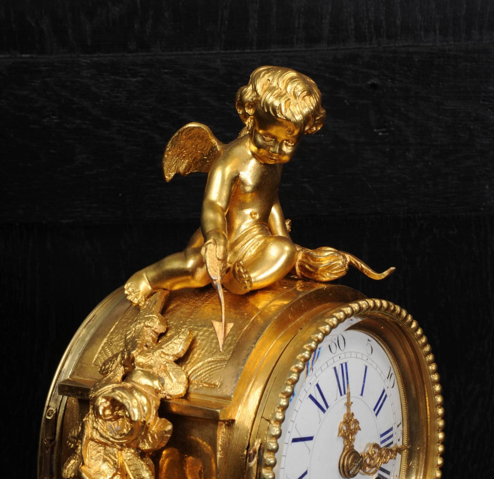 Louis XVI Japy Freres Early Ormolu and Sèvres Porcelain Clock