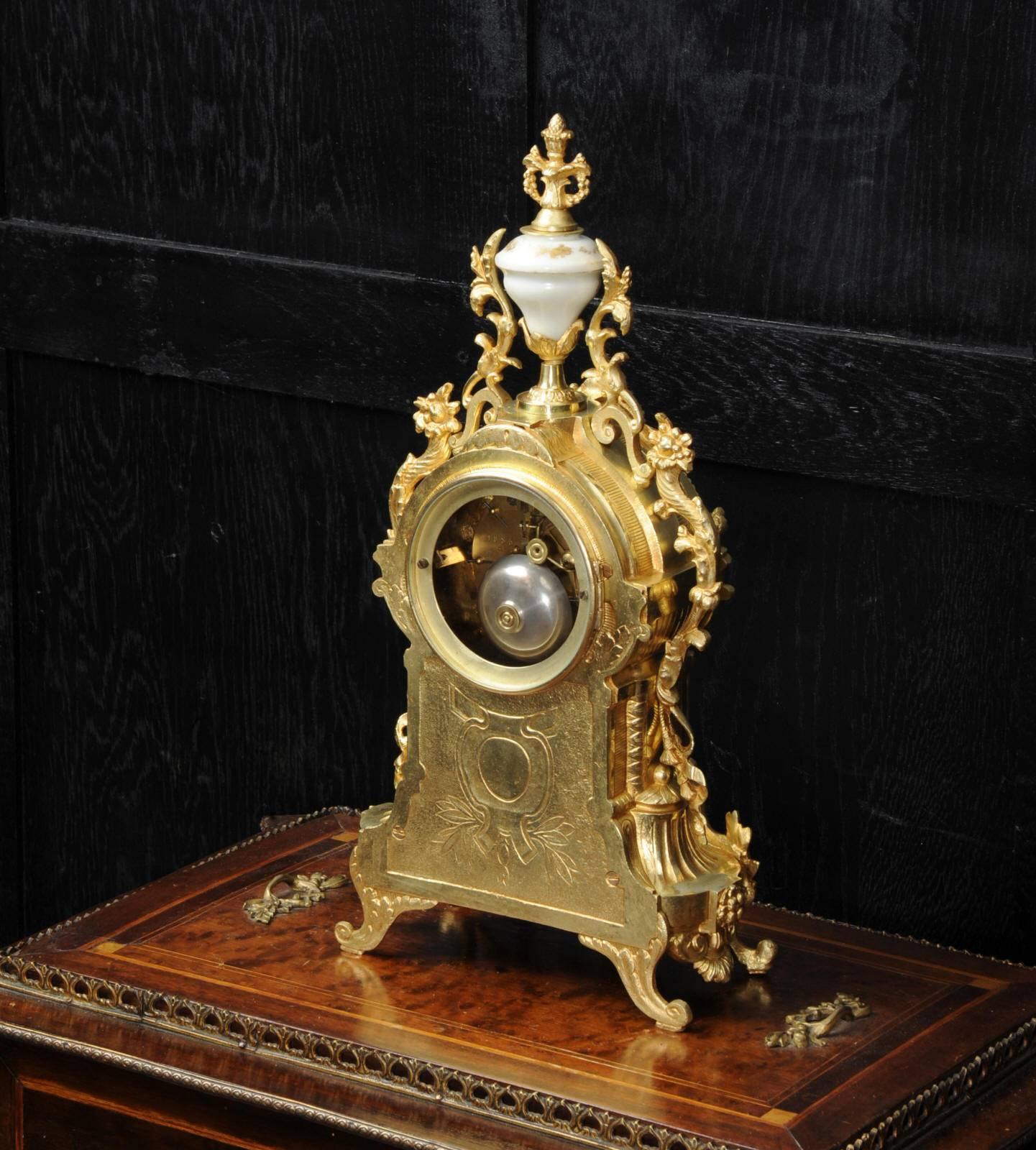 Ormolu and Sèvres Porcelain Clock by Achille Brocot 1