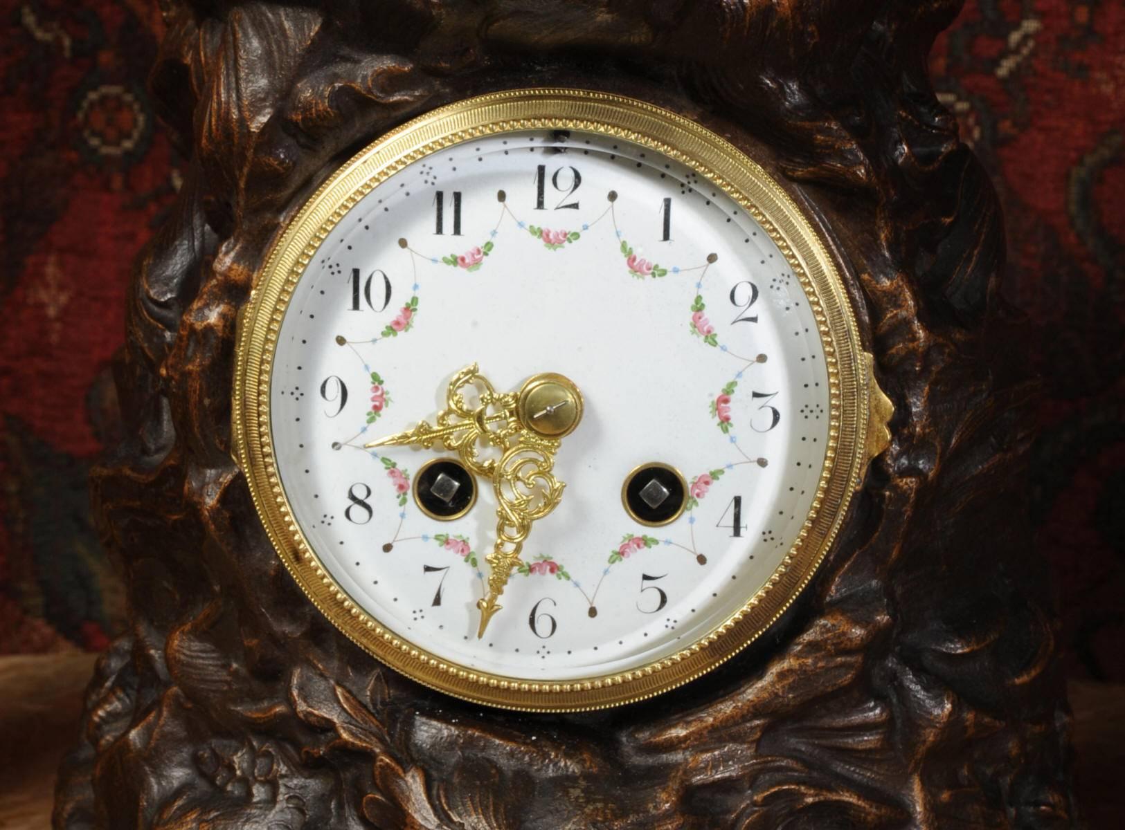 Antique French Figural Clock Set after Xavier Raphanel 1